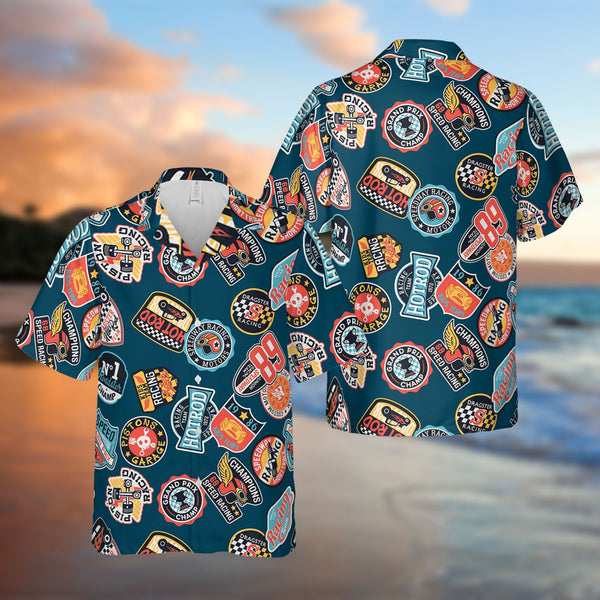 Speedway Hot Rod And Racing Team Cool Design - Aloha Hawaiian Shirts for Men & Women