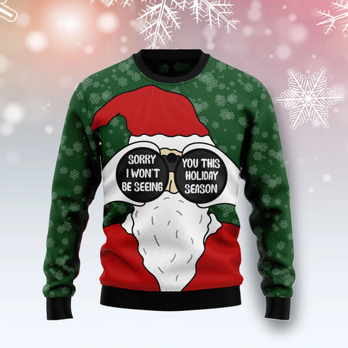 Santa I Won‘t Be Seeing You Funny Ugly Christmas Sweater For Men & Women Adult - Christmas Gifts