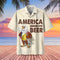 America And Beer Cool Design - Aloha Hawaiian Shirts For Men & For Women Couples - HAW1150