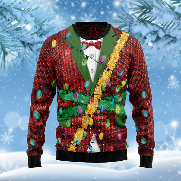 Colorful Lights Funny Ugly Christmas Sweater For Men & Women Adult - Christmas Gifts
