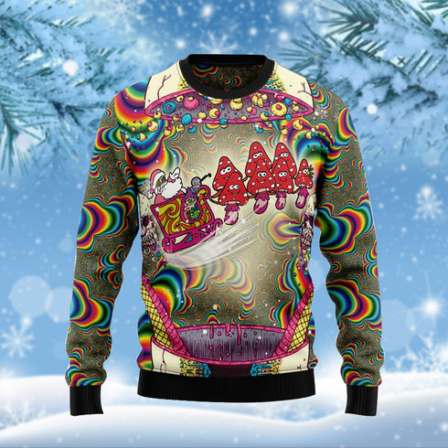 Colorful Christmas Santa Funny Ugly Christmas Sweater For Men & Women Adult - Christmas Gifts