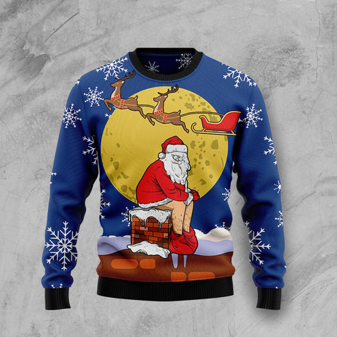 Santa Xmas Funny Ugly Christmas Sweater For Men & Women Adult - Christmas Gifts