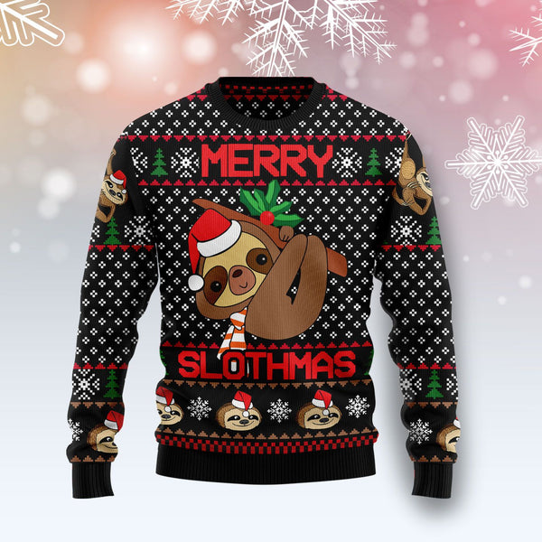 Have Yourself A Lazy Christmas Sloth Funny Ugly Christmas Sweater For Men & Women Adult - Christmas Gifts070