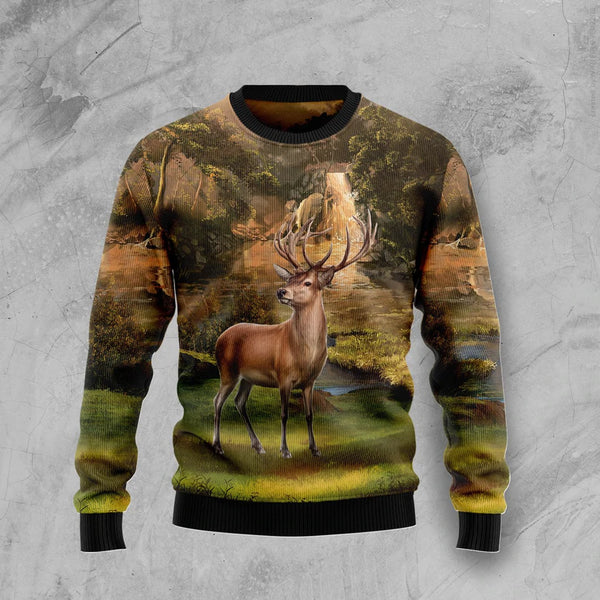 Lovely Deer Funny Ugly Christmas Sweater For Men & Women Adult - Christmas Gifts