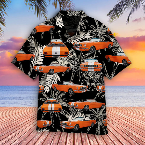 1966 Ford Mustang Custom Cool Design - Aloha Hawaiian Shirts For Men - HAW1158