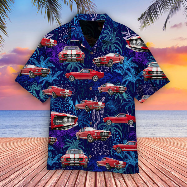 1967 Ford Mustang GT500 Custom Cool Design - Aloha Hawaiian Shirts For Men - HAW1159