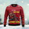 Santa Rides A Motorbike Funny Ugly Christmas Sweater For Men & Women Adult - Christmas Gifts