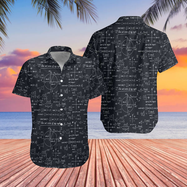 Back To School Math Teacher Pattern - Aloha Hawaiian Shirts For Men & For Women Couples - HAW1360