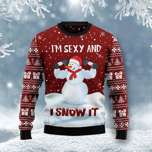 Snowman Christmas Funny Ugly Christmas Sweater For Men & Women Adult - Christmas Gifts