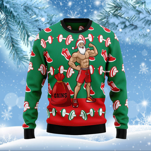 Santa Six Packs Funny Ugly Christmas Sweater For Men & Women Adult - Christmas Gifts