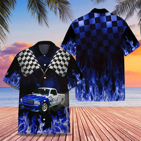 Hot Rod Cool Design - Aloha Hawaiian Shirts For Men & For Women Couples - HAW1154