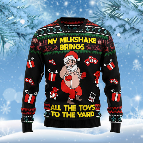 Santa Funny Ugly Christmas Sweater For Men & Women Adult - Christmas Gifts