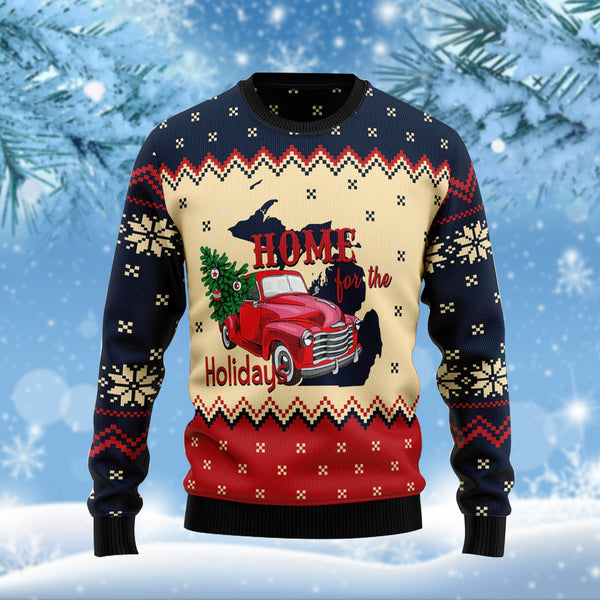 Home For The Holiday Funny Ugly Christmas Sweater For Men & Women Adult - Christmas Gifts