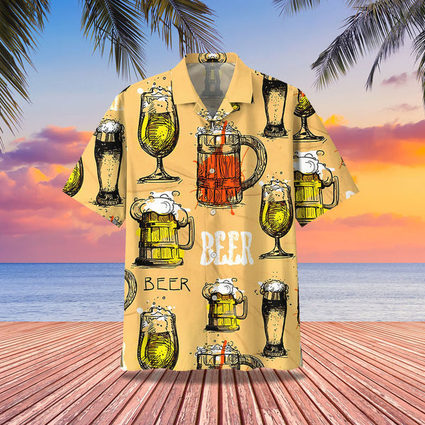 Let's Drink Beer Cool Design - Aloha Hawaiian Shirts For Men & For Women Couples - HAW1151