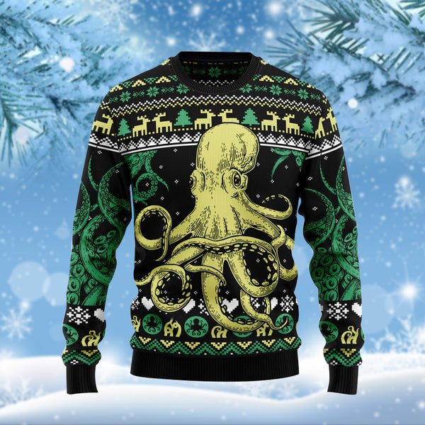 Octopus Funny Ugly Christmas Sweater For Men & Women Adult - Christmas Gifts