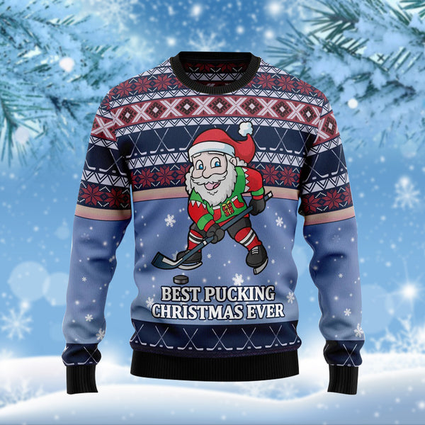 Best Pucking Xmas Ever Funny Ugly Christmas Sweater For Men & Women Adult - Christmas Gifts