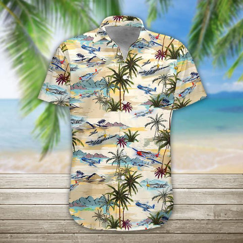 Summer Vibes Aircraft Cool Design - Aloha Hawaiian Shirts For Men & For Women Couples - HAW1116