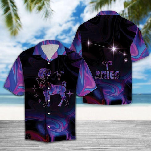 Beautiful Aries Birthday Gifts - Aloha Hawaiian Shirts For Men & For Women Couples - HAW1320