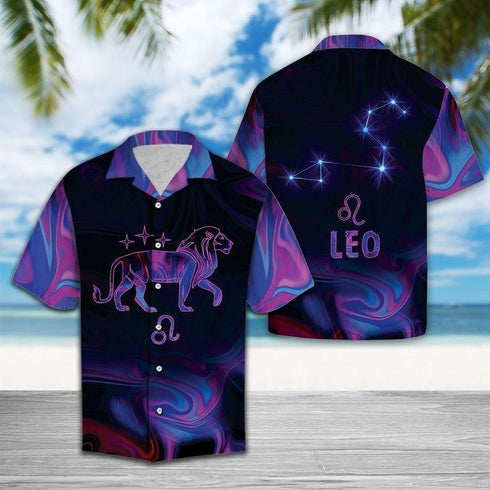 Beautiful Leo Birthday Gifts - Aloha Hawaiian Shirts For Men & For Women Couples - HAW1323