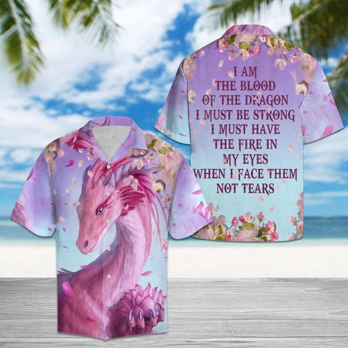 Pink Dragon Breast Awareness Aloha Cool Design - Aloha Hawaiian Shirts For Men & For Women Couples - HAW1091