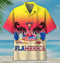 American Flag Flamingo 4th Of July Independence Day Memorial Day - Aloha Hawaiian Shirts For Men & For Women Couples - HAW1403