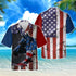 American Flag Beautiful Horse Cool Design - Aloha Hawaiian Shirts For Men & For Women Couples - HAW1214