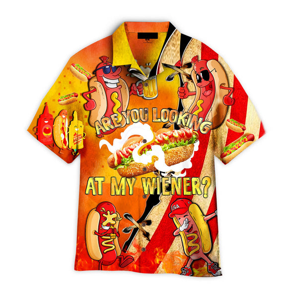 BBQ Party Are You Looking At My Wiener Hawaiian Shirt - Cool Hawaiian Shirts For Men & For Women