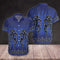 Blue Tribal Dragon Aloha Cool Design - Aloha Hawaiian Shirts For Men & For Women Couples - HAW1098