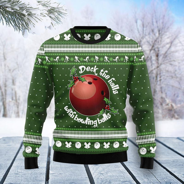 Bowling Lover Deck The Balls For Christmas Funny Ugly Christmas Sweater For Men & Women Adult - Christmas Gifts