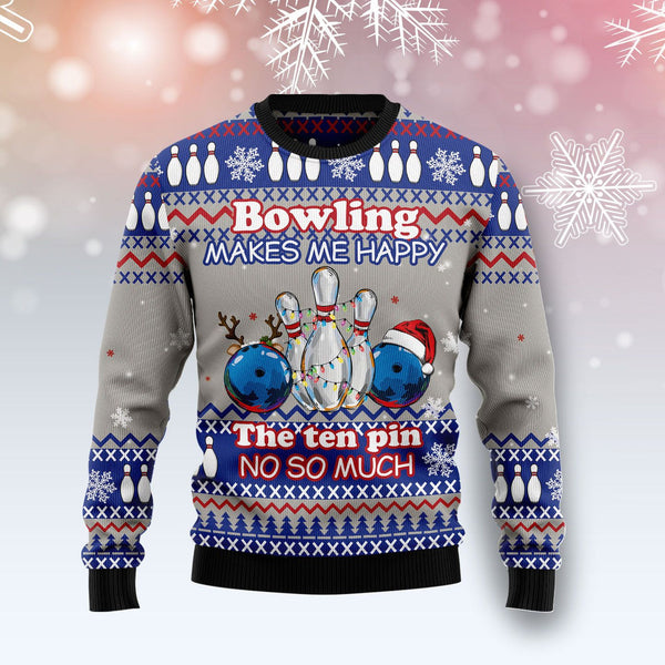 Bowling Lover Merry Christmas Funny Ugly Christmas Sweater For Men & Women Adult - Christmas Gifts