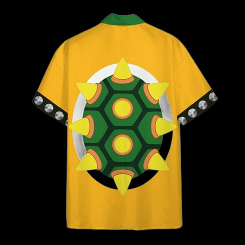 Halloween Bowser Cosplay - Aloha Hawaiian Shirts For Men & For Women Couples - HAW1436