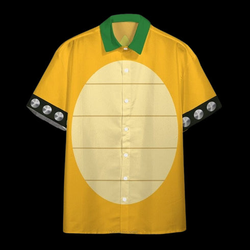 Halloween Bowser Cosplay - Aloha Hawaiian Shirts For Men & For Women Couples - HAW1436