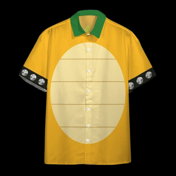 Halloween Bowser Cosplay - Aloha Hawaiian Shirts For Men & For Women Couples - HAW1436