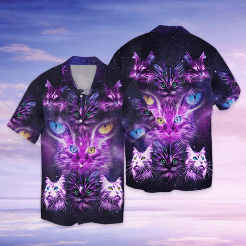 Cat Lover Cool Design - Aloha Hawaiian Shirts For Men & For Women Couples - HAW1123