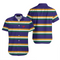 Crawfish Purple Ground Stripe Mardi Gras Rugby - Aloha Hawaiian Shirts For Men & For Women Couples