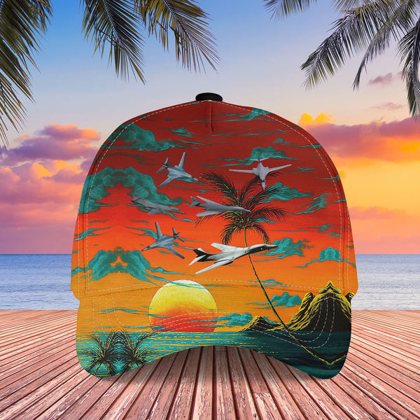 Beautiful Dawn Airplane Cool Design Baseball Custom All Over Print Cap 3D Print Cap C1003
