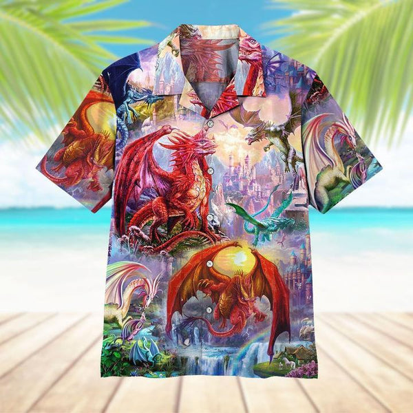Colorful Dragon - Aloha Hawaiian Shirts For Men & For Women Couples - HAW1474