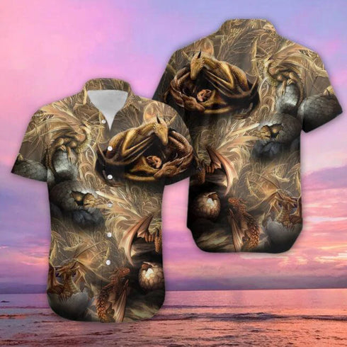 Beautiful Dragon Aloha Cool Design - Aloha Hawaiian Shirts For Men & For Women Couples - HAW1086