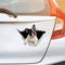 Dog Lover French Bulldog Cracked Car Decal Sticker - Waterproof - PVC Vinyl - S1027