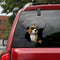 Dog Lover Funny Beagle Cracked Car Decal Sticker - Waterproof - PVC Vinyl - S1031