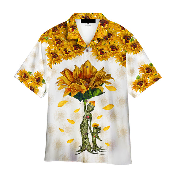 Beautiful Sunflower Gift for Mom Hawaiian Shirt - Aloha Hawaiian Shirts For Women - Mother's Day