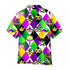 Golden Carnival Masks On Mardi Gras Pattern - Aloha Hawaiian Shirts For Men & For Women Couples
