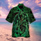 Halloween Green Skeleton Skull - Aloha Hawaiian Shirts For Men & For Women Couples - HAW1453