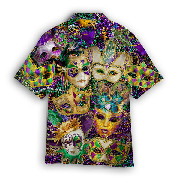 Happy Mardi Gras Carnival Cool Design - Aloha Hawaiian Shirts For Men & For Women Couples