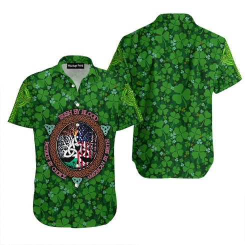 Happy St. Patrick's Day Irish By Blood Aloha Hawaiian Shirts For Men & For Women - HAW1538