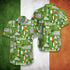 Happy Patrick's Day Ireland Doodle Cool Design - Aloha Hawaiian Shirts For Men & For Women Couples - HAW1019