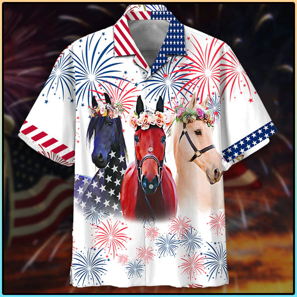 Beautiful Horse Cool Design - Aloha Hawaiian Shirts For Men & For Women Couples - HAW1213