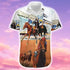Riding Horse Cool Design - Aloha Hawaiian Shirts For Men & For Women Couples - HAW1218