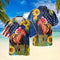 Horse Racing Sunflower Cool Design - Aloha Hawaiian Shirts For Men & For Women Couples - HAW1224
