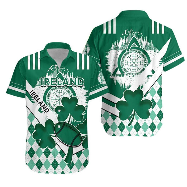 St. Patrick's Day Ireland Rugby Shamrock Cool Design - Aloha Hawaiian Shirts For Men & For Women Couples - HAW1011